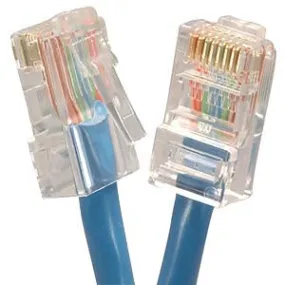 0.5Ft Cat6 UTP Ethernet Network Non Booted Cable Blue