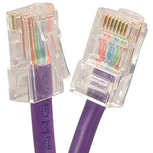 10Ft Cat5E UTP Ethernet Network Non Booted Cable Purple