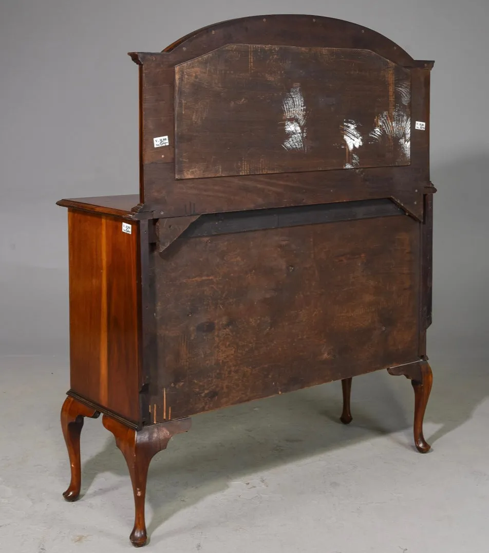 1920s English Mahogany Mirrored Sideboard