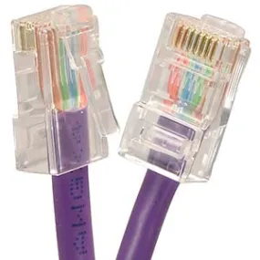 1Ft Cat5E UTP Ethernet Network Non Booted Cable Purple