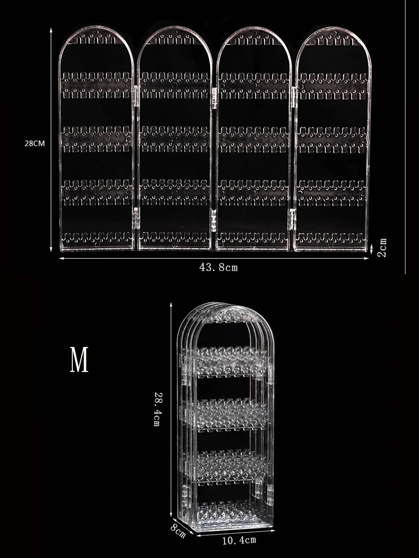 1pc Foldable Jewelry Storage Rack