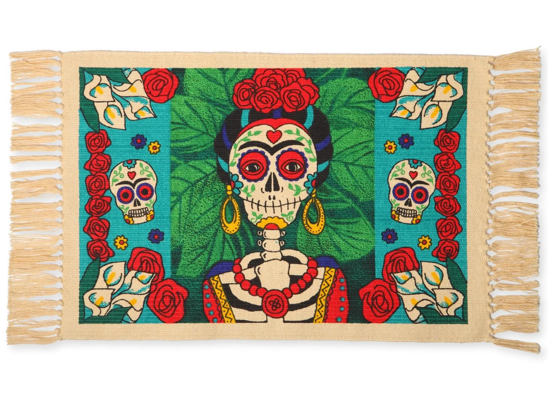 24 PACK DAY OF THE DEAD Cotton Table Mats! Only $2.30 ea!