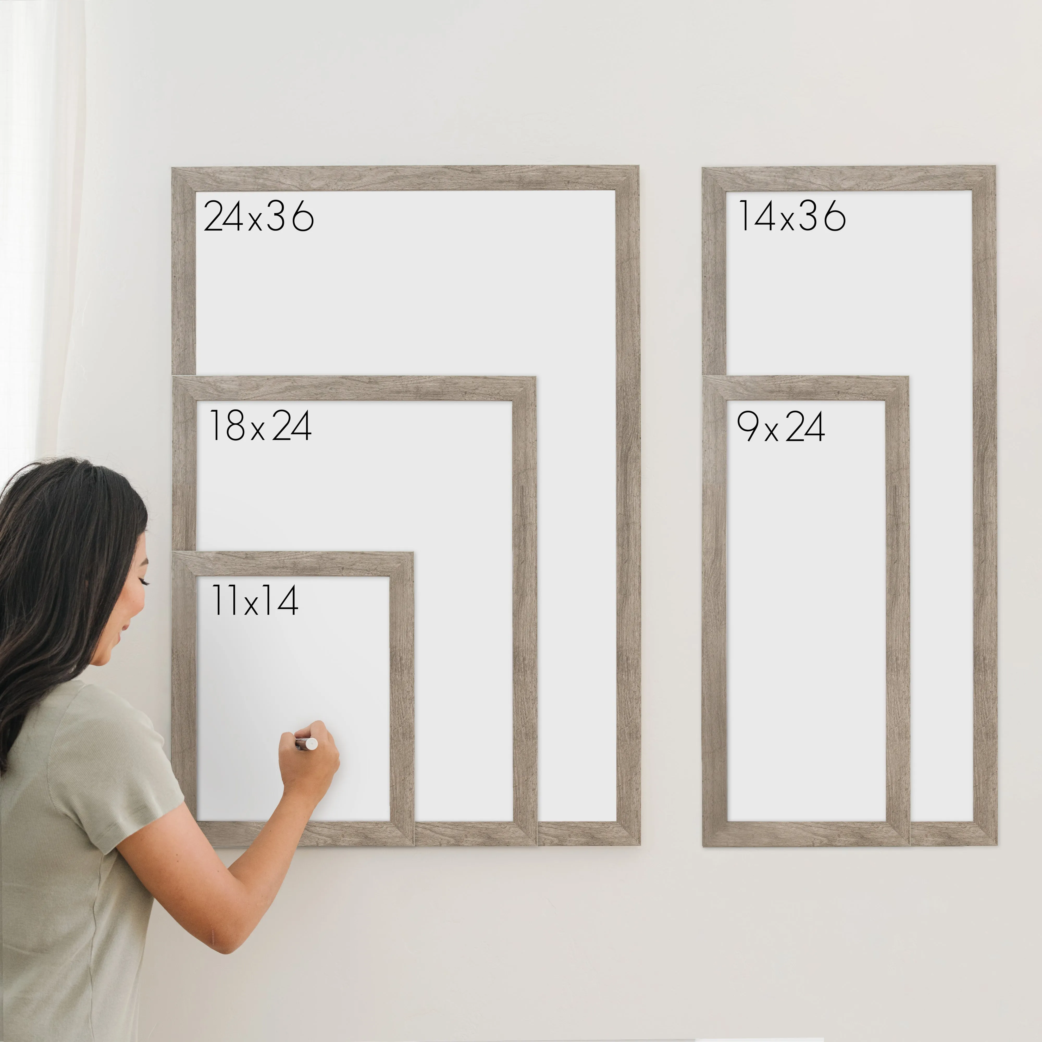 3 Person Framed Whiteboard Chore Chart  | Vertical Pennington