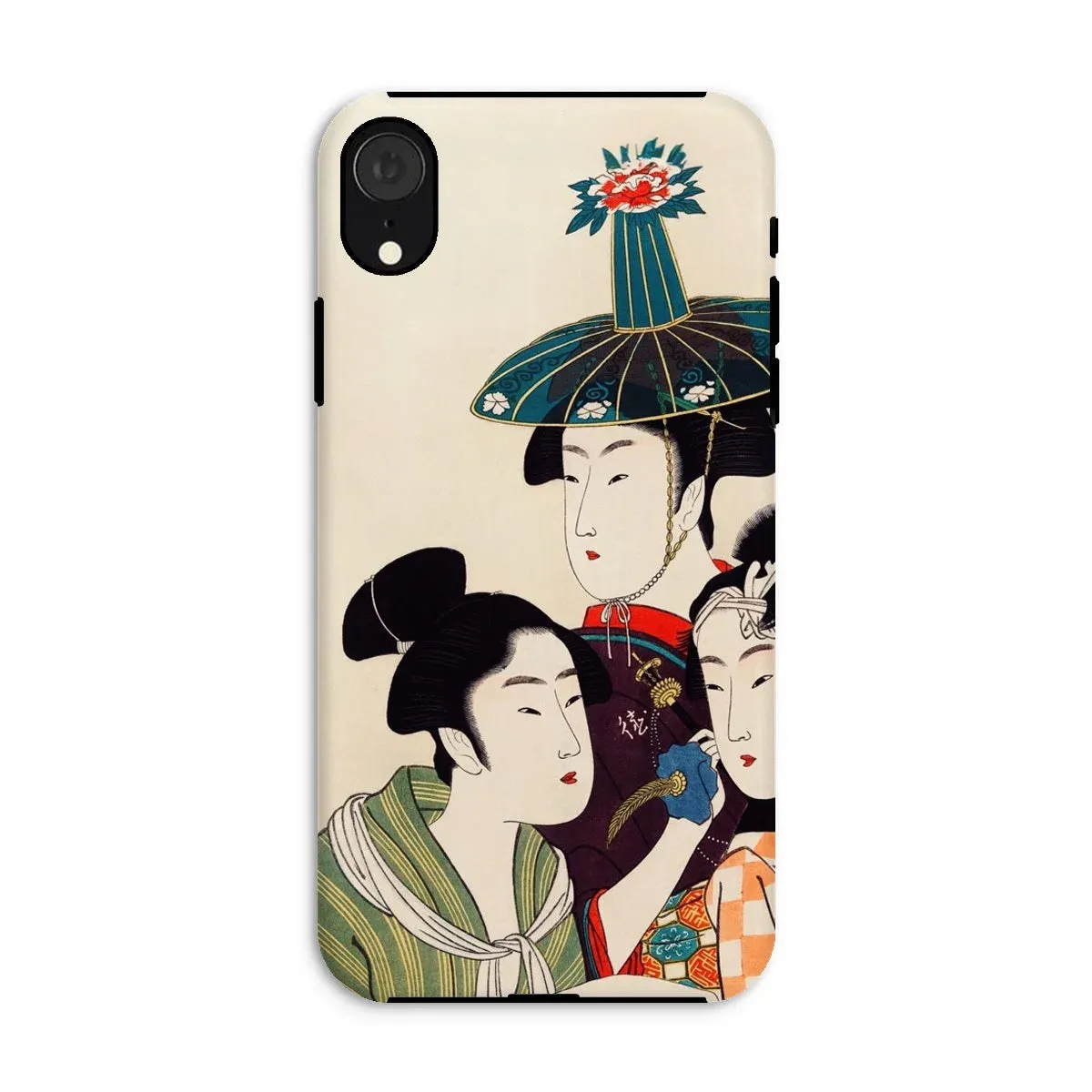 3 Young Men or Women - Utamaro Ukiyo-e iPhone Case