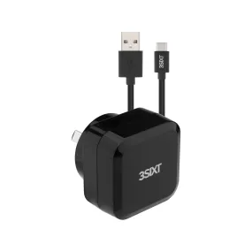 3sixT Wall Charger AU 5.4A   USB-C Cable 1m