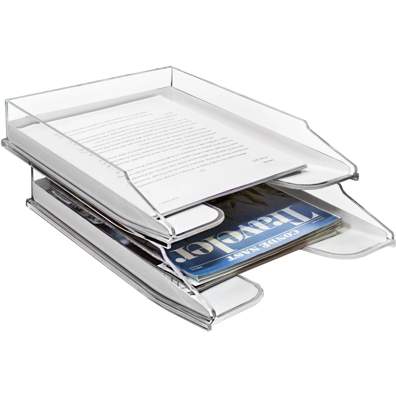 Acrylic Desk Paper Organizer