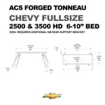 ACS FORGED TONNEAU - RAILS ONLY - Chevrolet