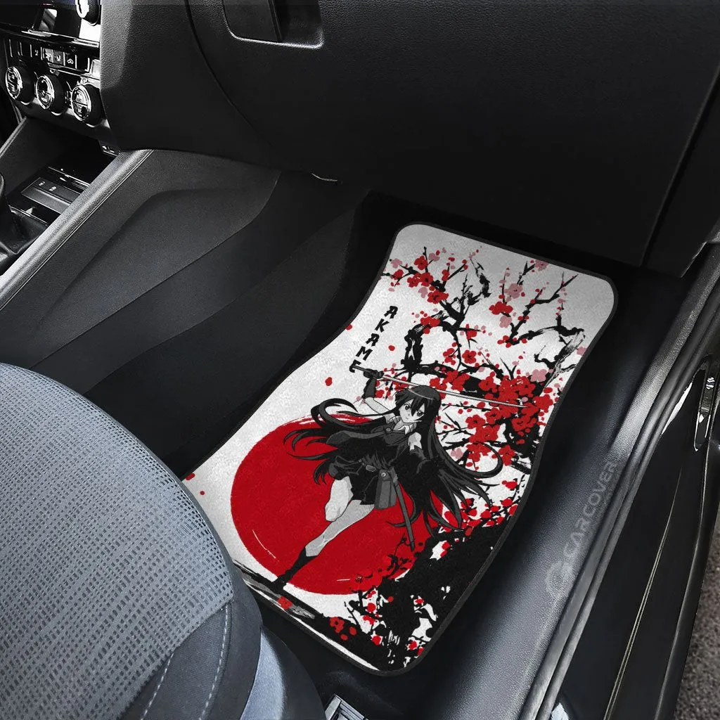 Akame Car Floor Mats Custom Akame Ga Kill Anime Car Accessories