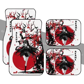 Akame Car Floor Mats Custom Akame Ga Kill Anime Car Accessories