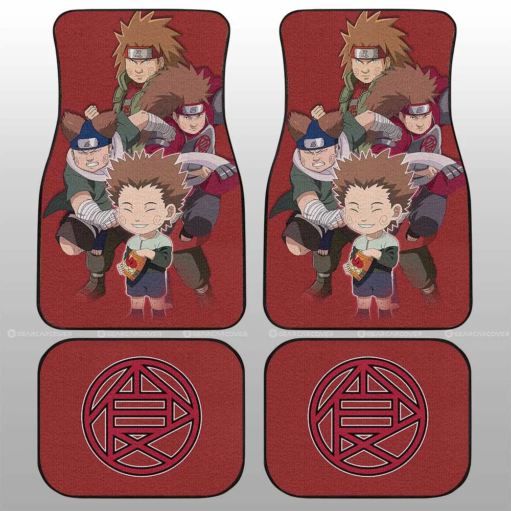 Akimichi Chouji Car Floor Mats Custom Anime Car Accessories For Fans