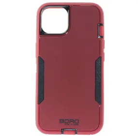 Apple iPhone 13 Mini Case, (BORO)  Back Armor Case, Color Red