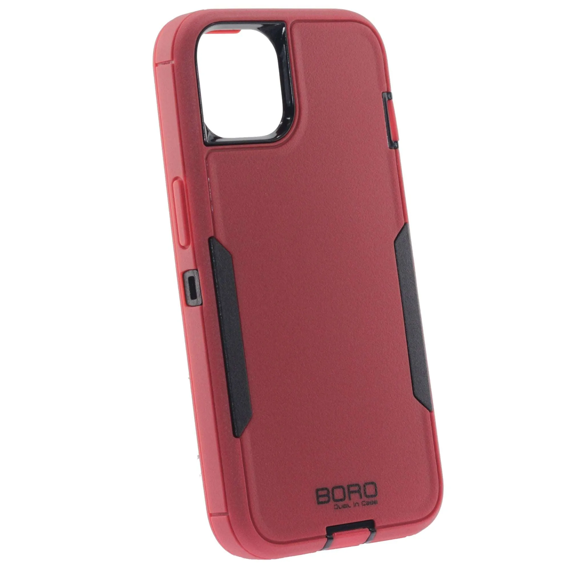 Apple iPhone 13 Mini Case, (BORO)  Back Armor Case, Color Red