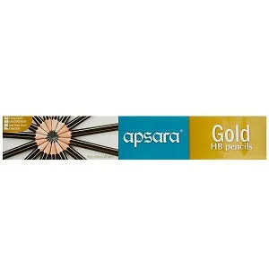 Apsara Pencil Gold Bonded Lead HB x10