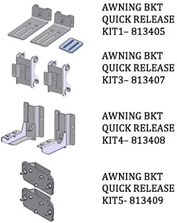 ARB 4X4 | Awning Bracket Quick Release Kit 4, Compatible for All ARB Awning Models (813408)