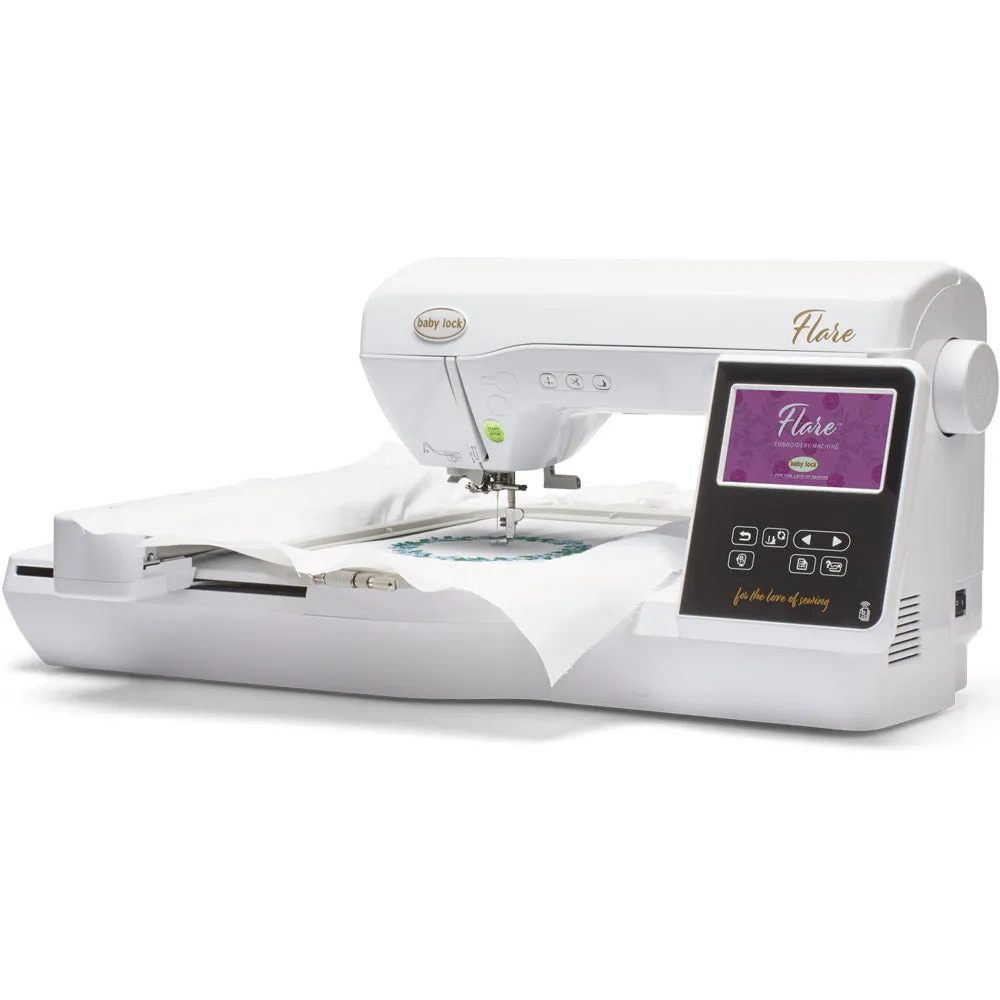 Baby Lock Flare Embroidery Machine with FREE Bundle