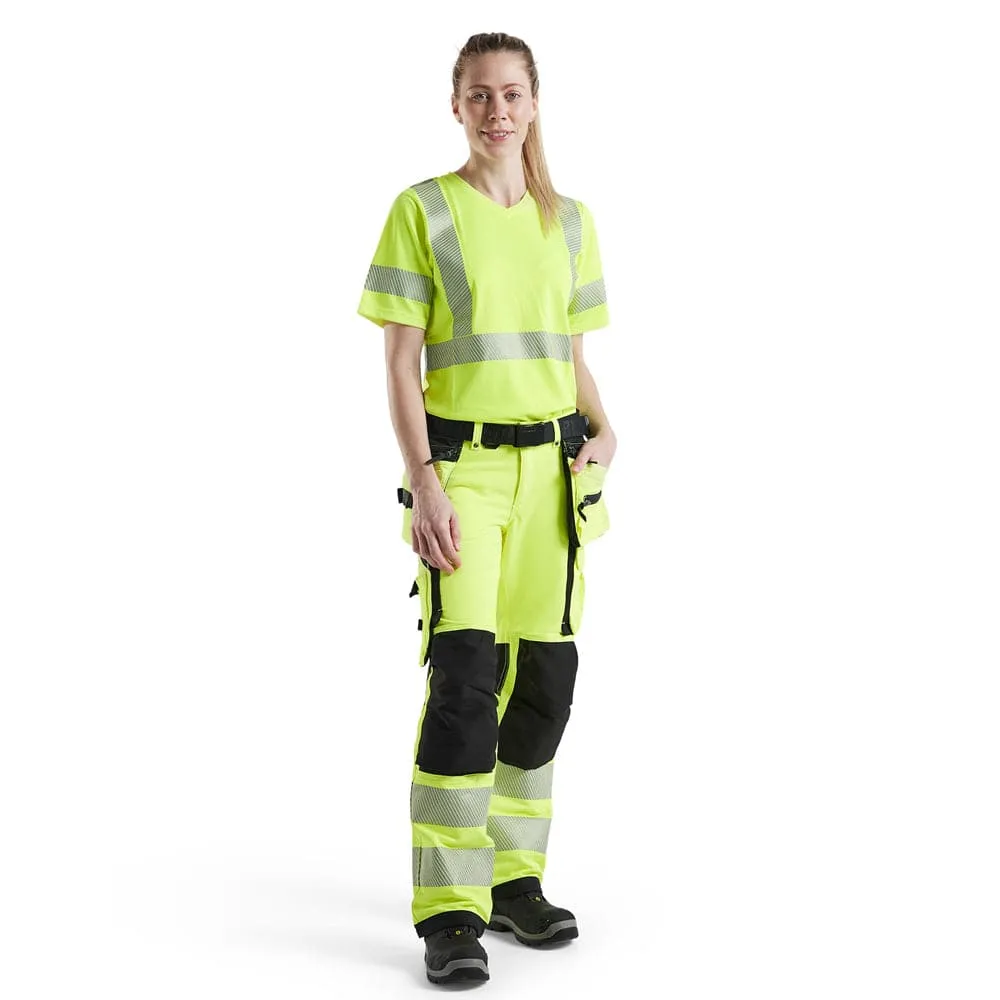 Blaklader 7197 Womens Hi-Vis 4-Way Stretch Holster Pocket Work Trouser