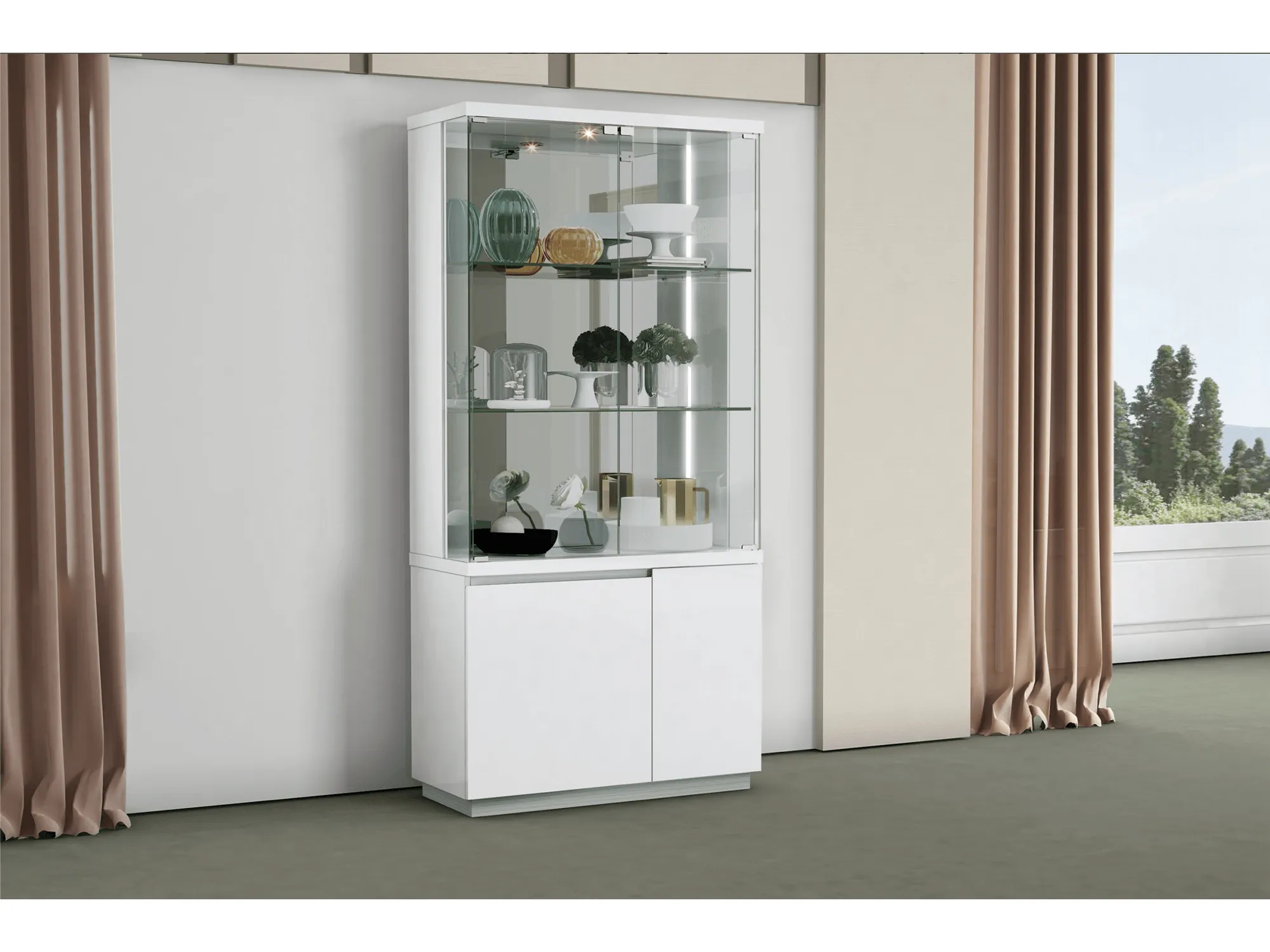 Cameron Vitrine White