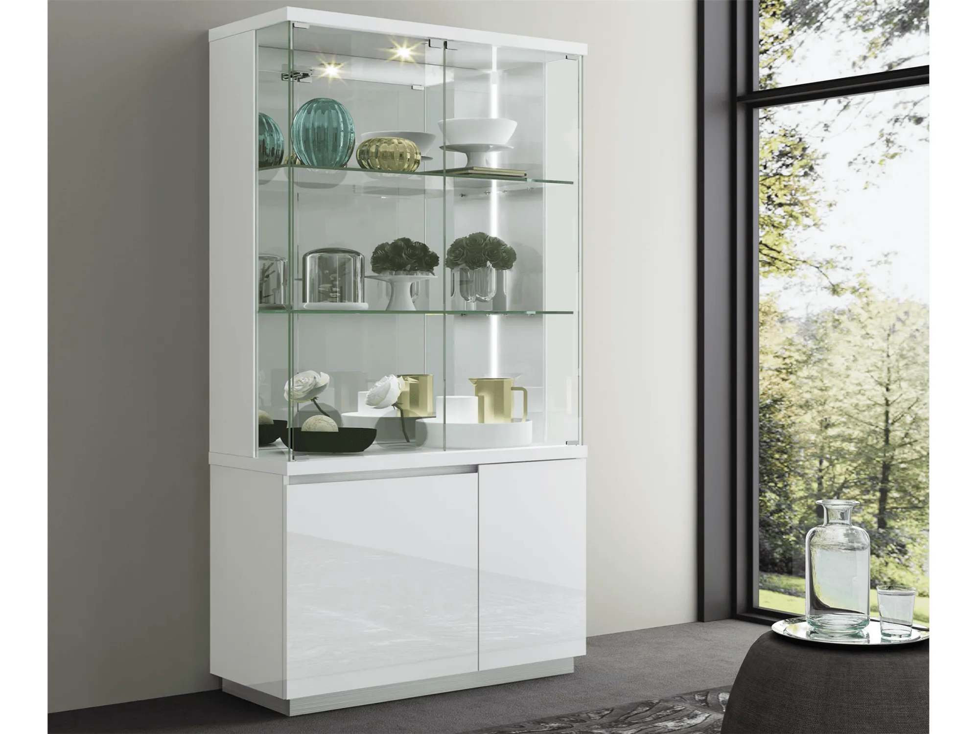 Cameron Vitrine White