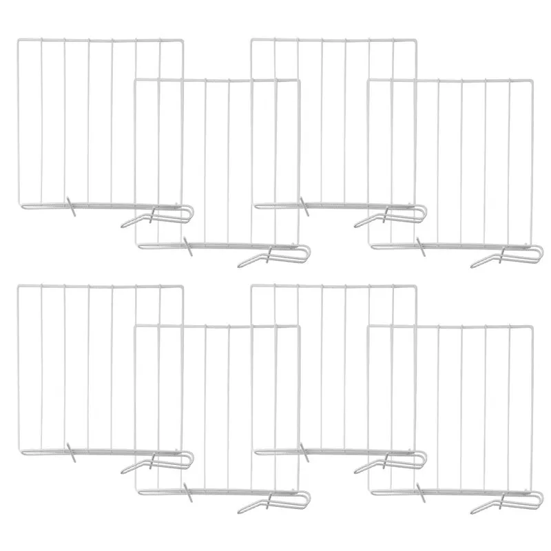 Coffsnishill 8 Pcs Moth Proof Metal Shelf Divider