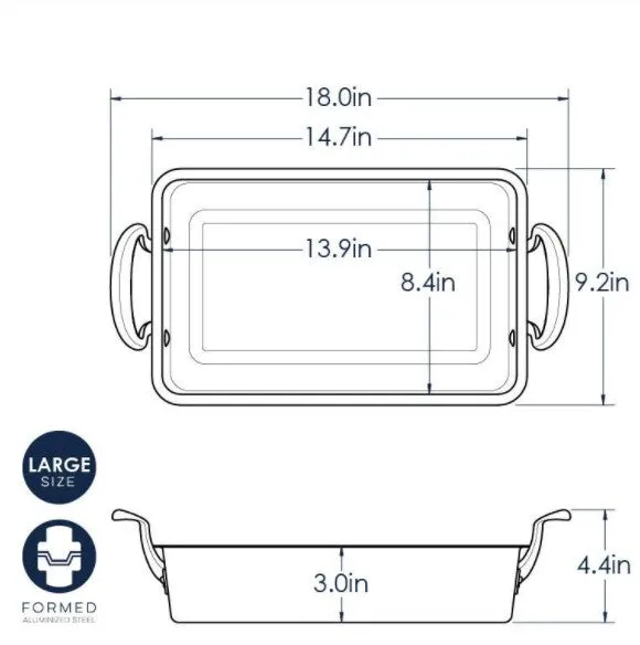 Copper Roaster Large 13x8