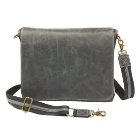 Crossbody Messenger Bag, Distressed Buffalo