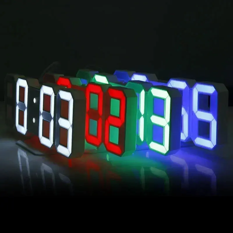 Digital Desk Daily Aesthetic LED Light Alarm Clock