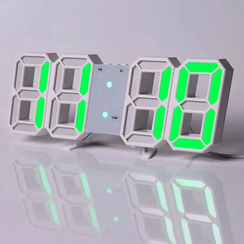 Digital Desk Daily Aesthetic LED Light Alarm Clock