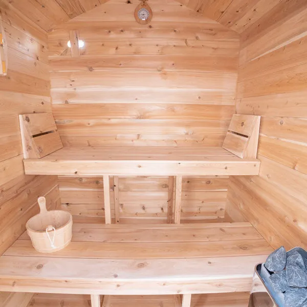 Dundalk CT Granby Cabin Sauna Seats 2 - 3 People, Made In Canada From White Cedar, Delivered Free.