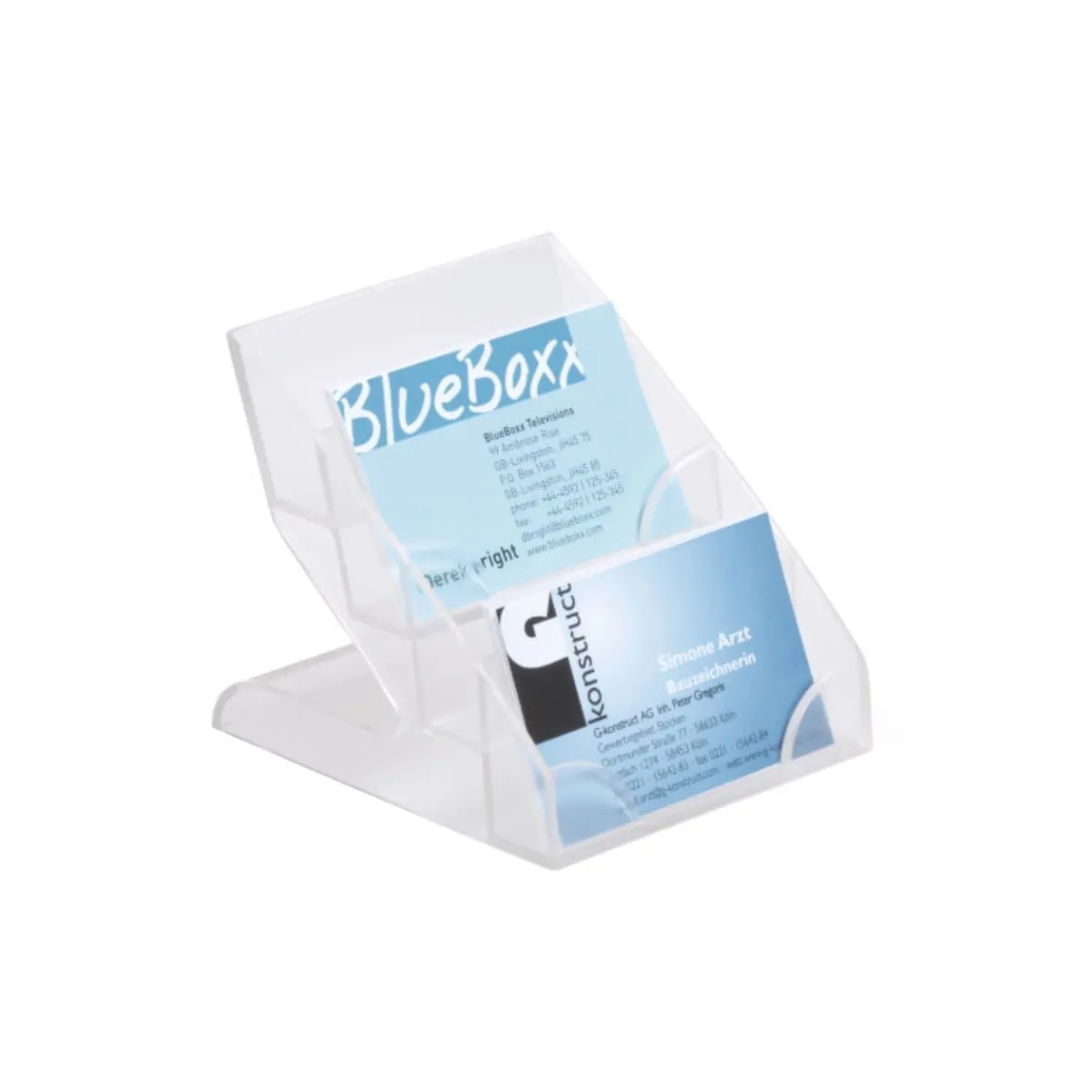 Durable Business Card Display Holder, 4 Tier