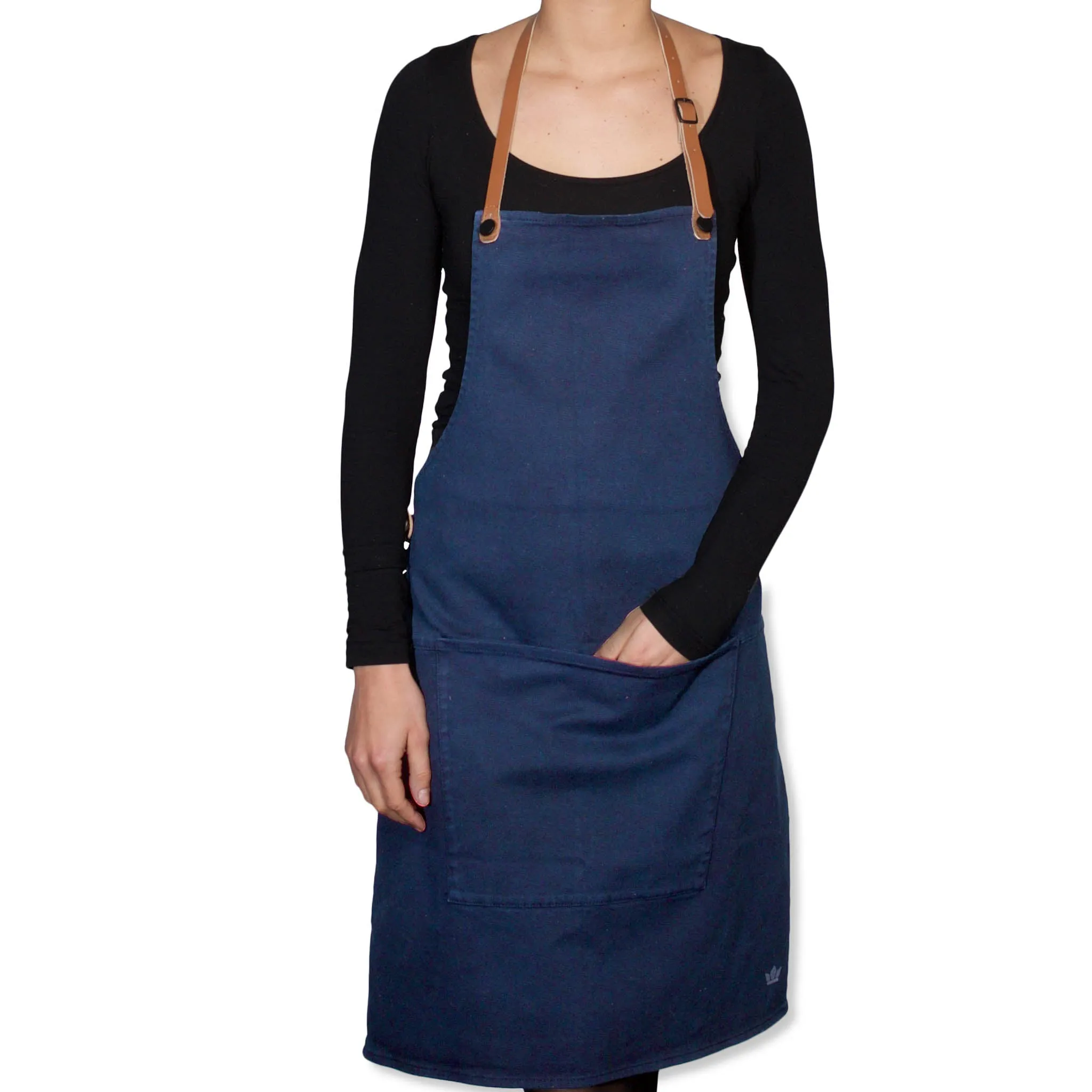 Dutchdeluxes Canvas BBQ Apron in Dark Blue