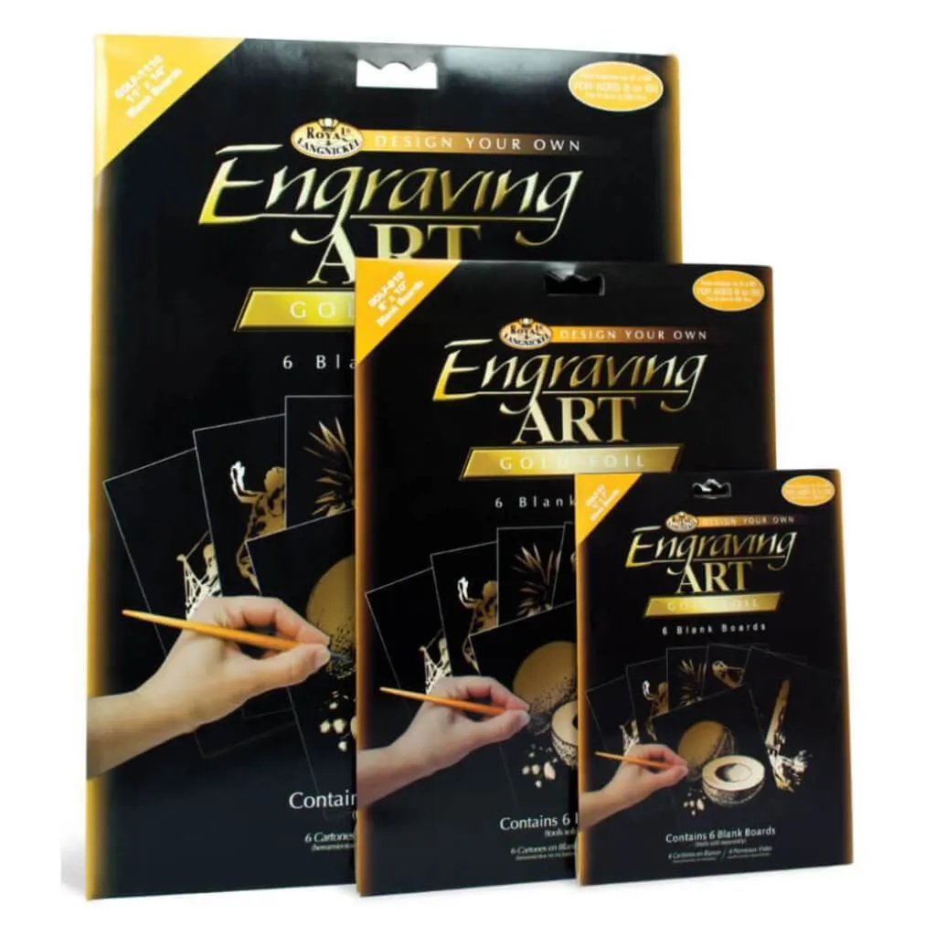 Engraving Art Gold Foil Pack