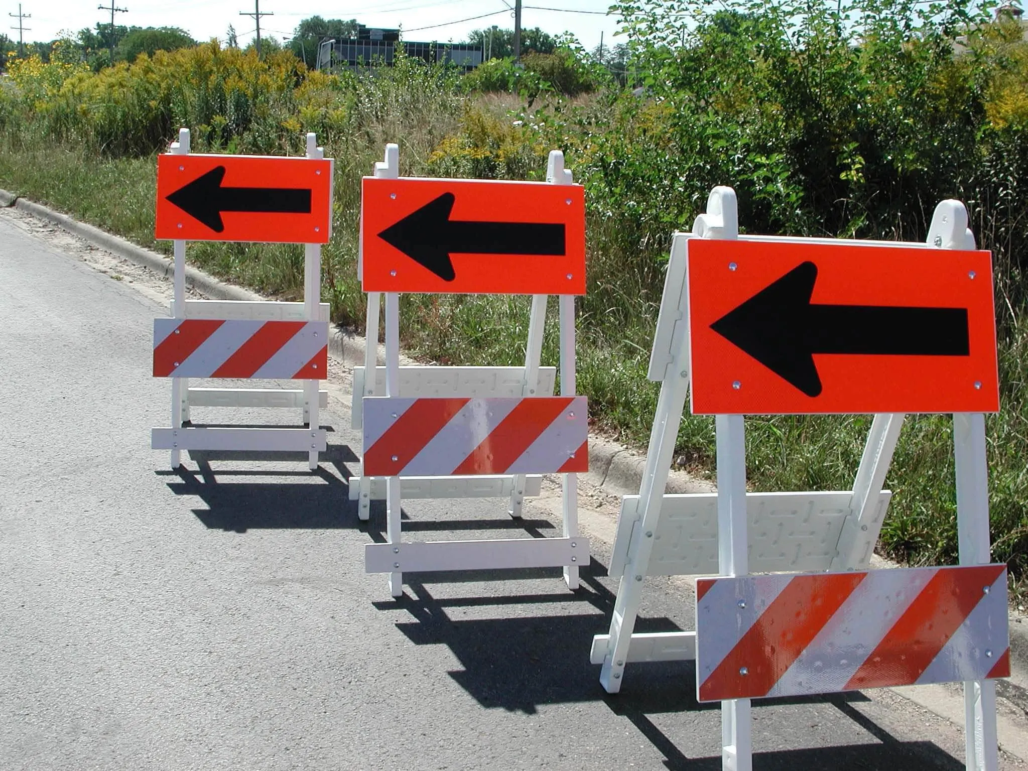 Fibercade Type I and Type II Traffic Barricades