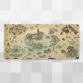 Fisherman's Map Desk Mat