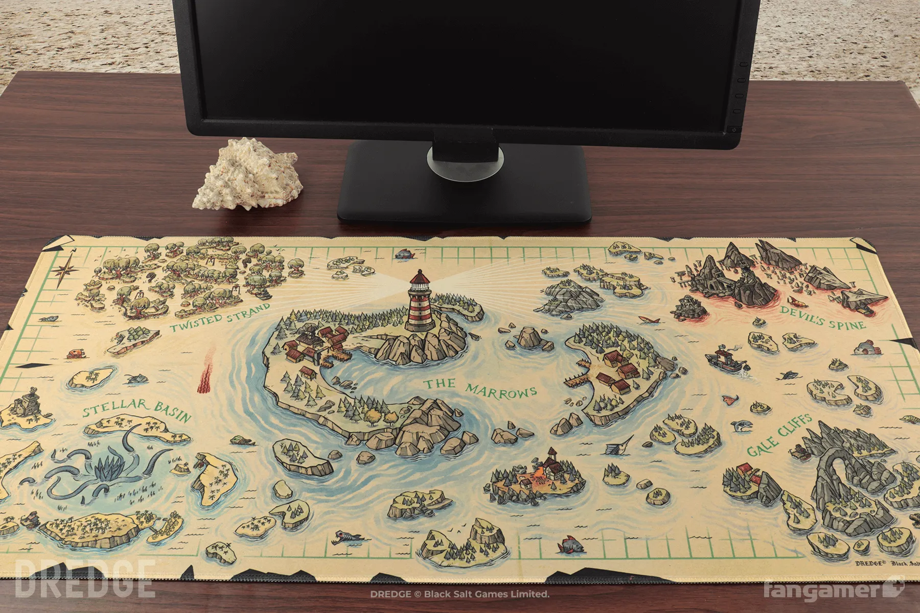 Fisherman's Map Desk Mat