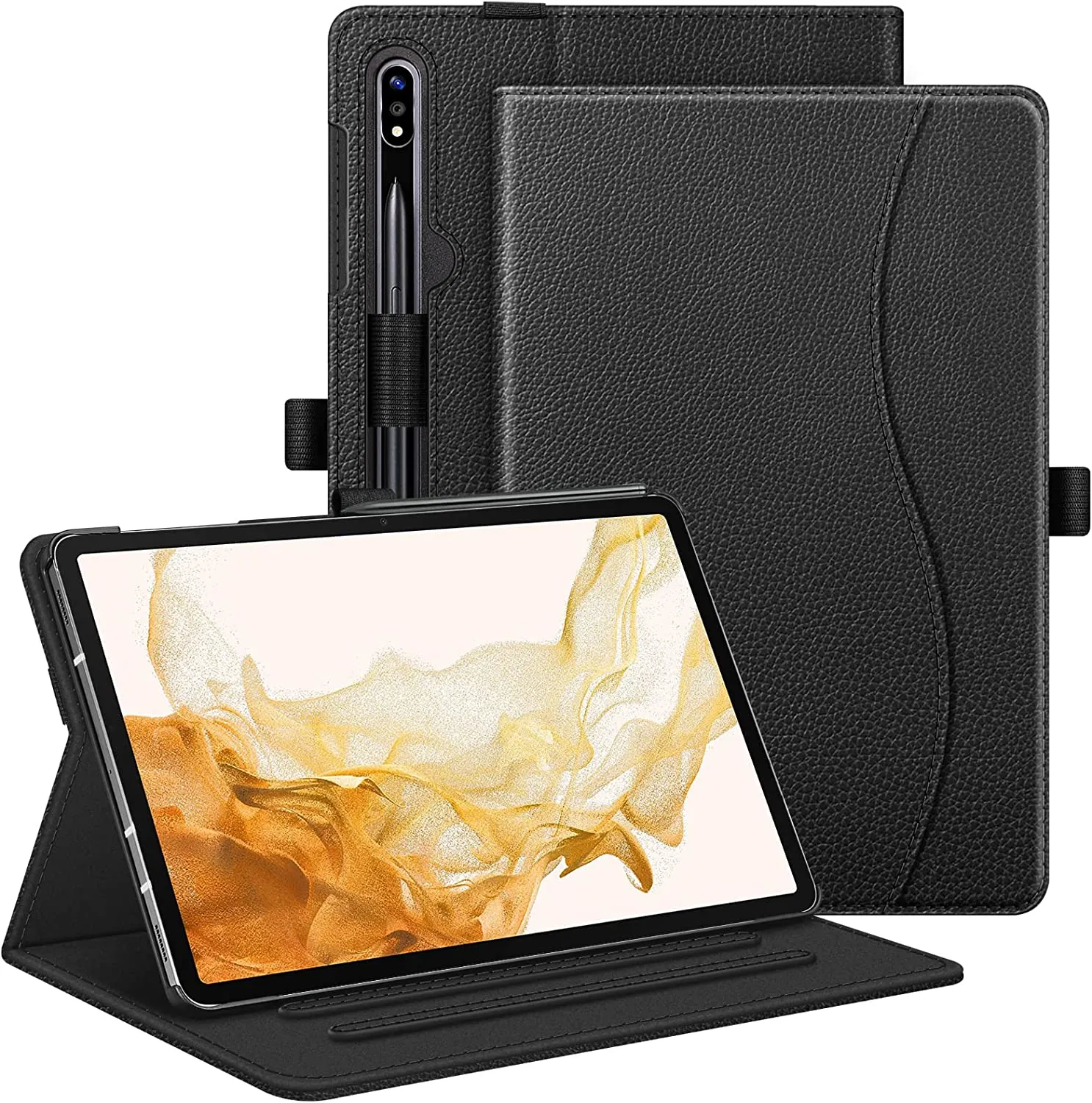 Galaxy Tab S8 Plus 2022 / Tab S7 FE / Tab S7 Plus Multi-Angle Protective Case | Fintie