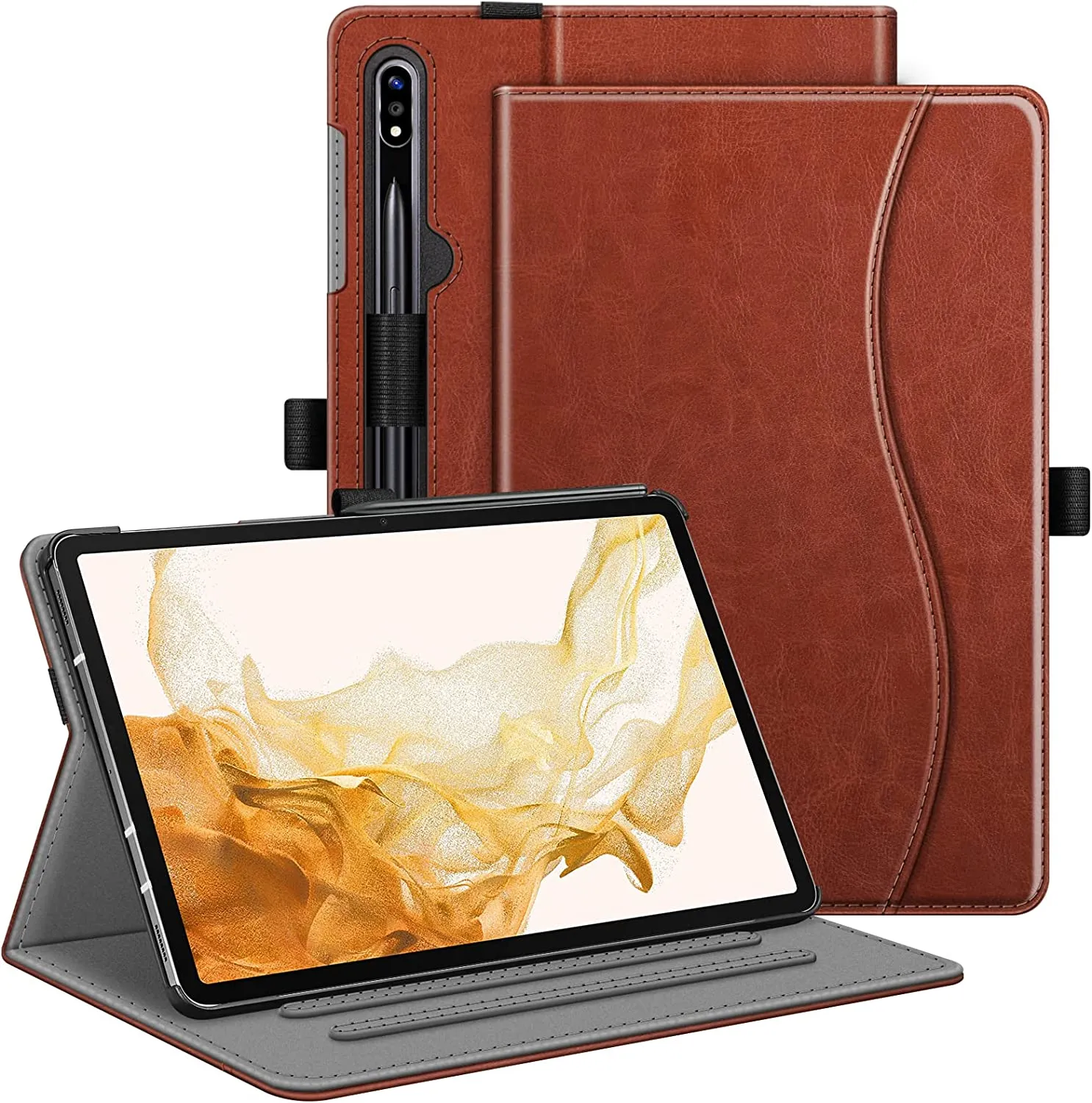 Galaxy Tab S8 Plus 2022 / Tab S7 FE / Tab S7 Plus Multi-Angle Protective Case | Fintie