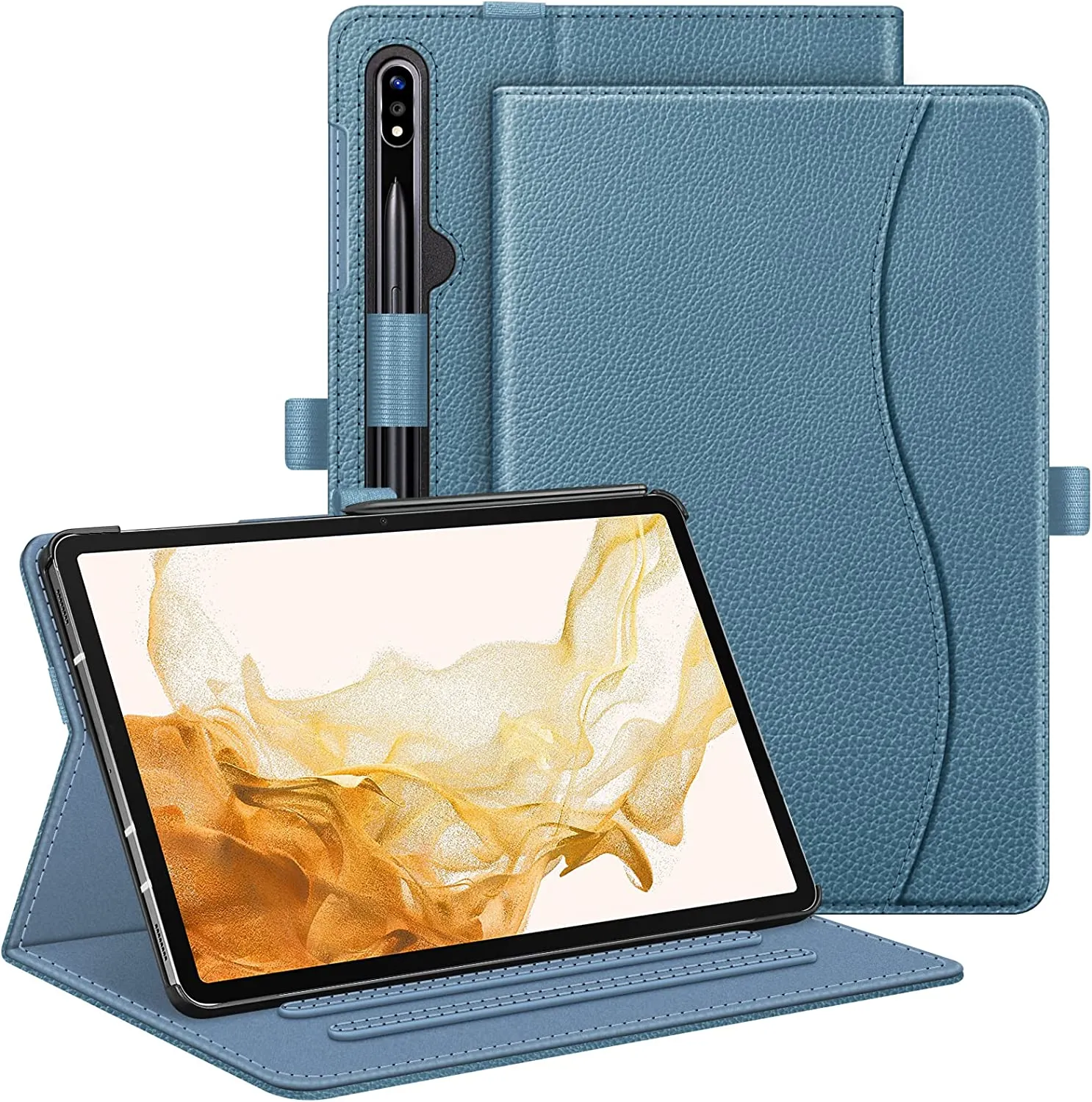 Galaxy Tab S8 Plus 2022 / Tab S7 FE / Tab S7 Plus Multi-Angle Protective Case | Fintie