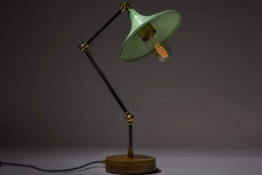 Gramophone - Industrial Mint Desk Lamp