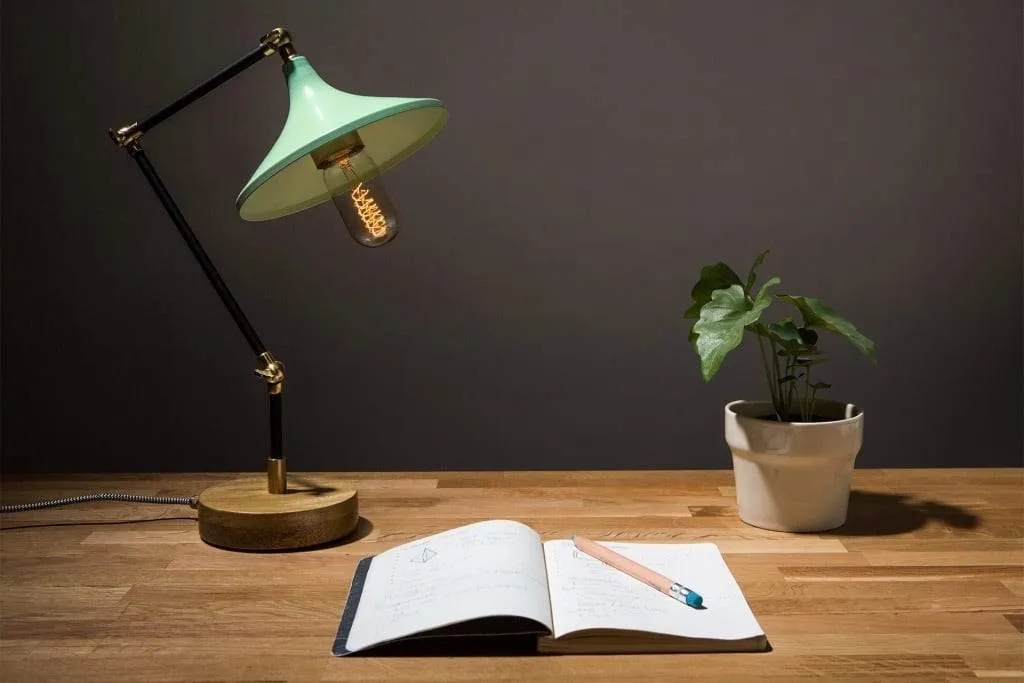 Gramophone - Industrial Mint Desk Lamp