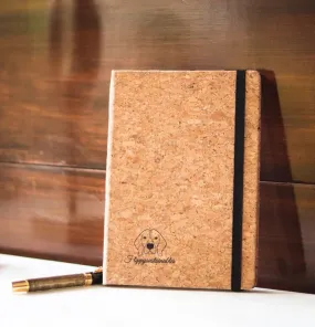 Handmade Cork Diary | A5 Journal | Ruled Pages | Hard Bound Eco Cork | Elastic Closure | Set of 1 to 3