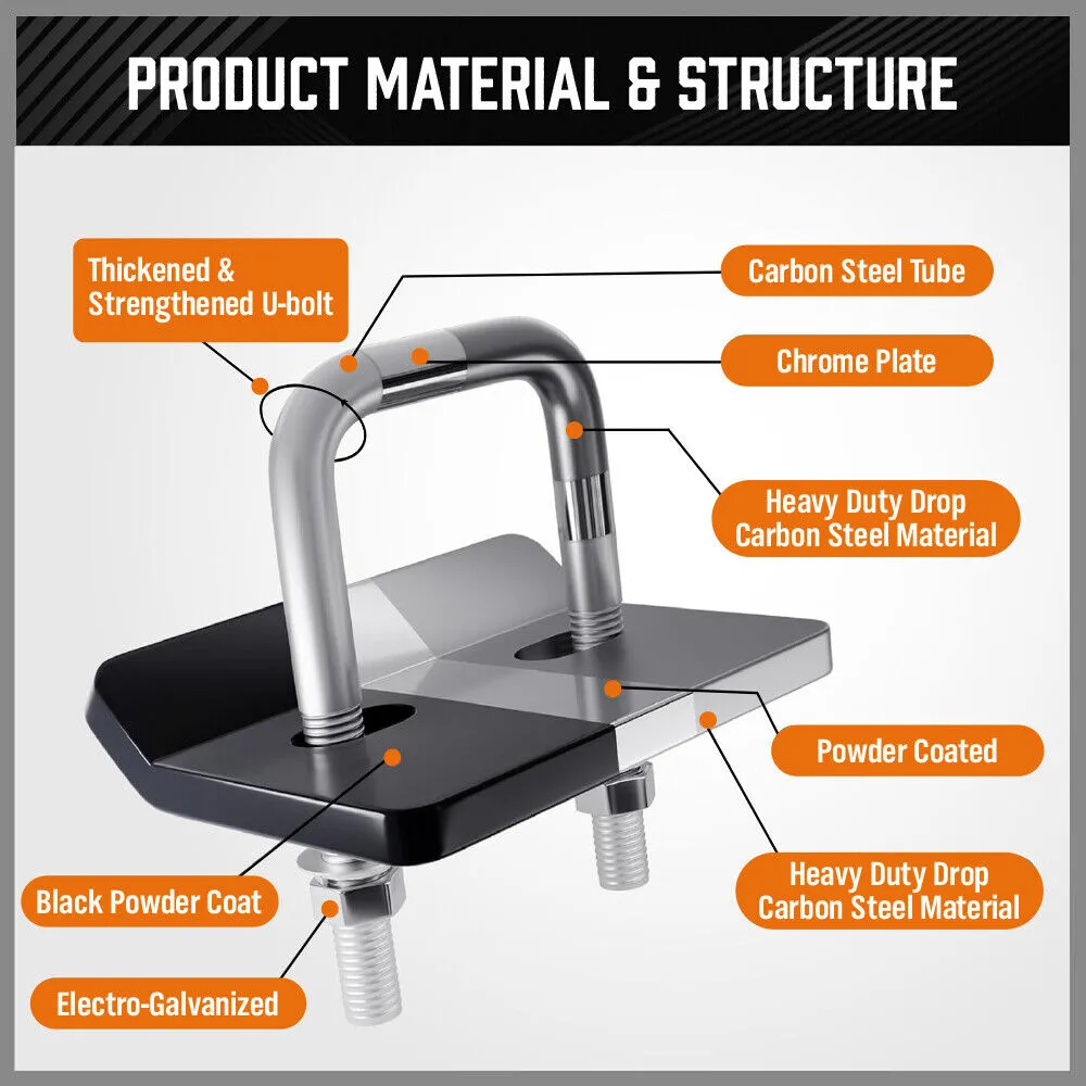 Heavy-Duty Anti-Rattle Hitch Tightener for Trailers