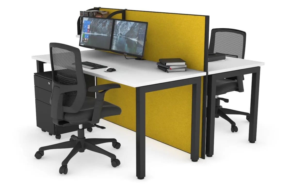 Horizon Quadro 2 Person Bench Square Legs Office Workstation [1200L x 700W]