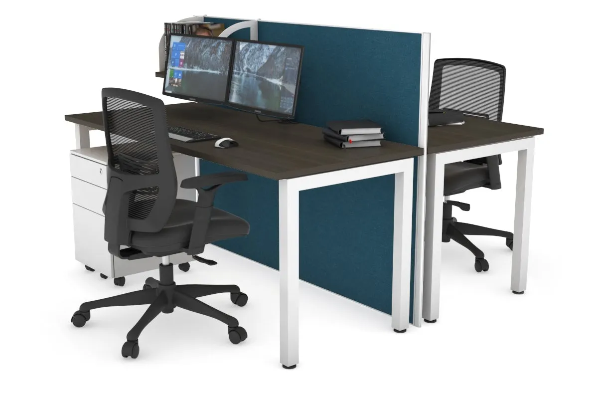 Horizon Quadro 2 Person Bench Square Legs Office Workstation [1200L x 700W]