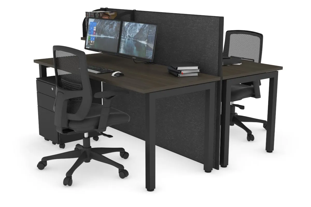 Horizon Quadro 2 Person Bench Square Legs Office Workstation [1200L x 700W]