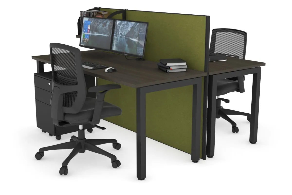 Horizon Quadro 2 Person Bench Square Legs Office Workstation [1200L x 700W]