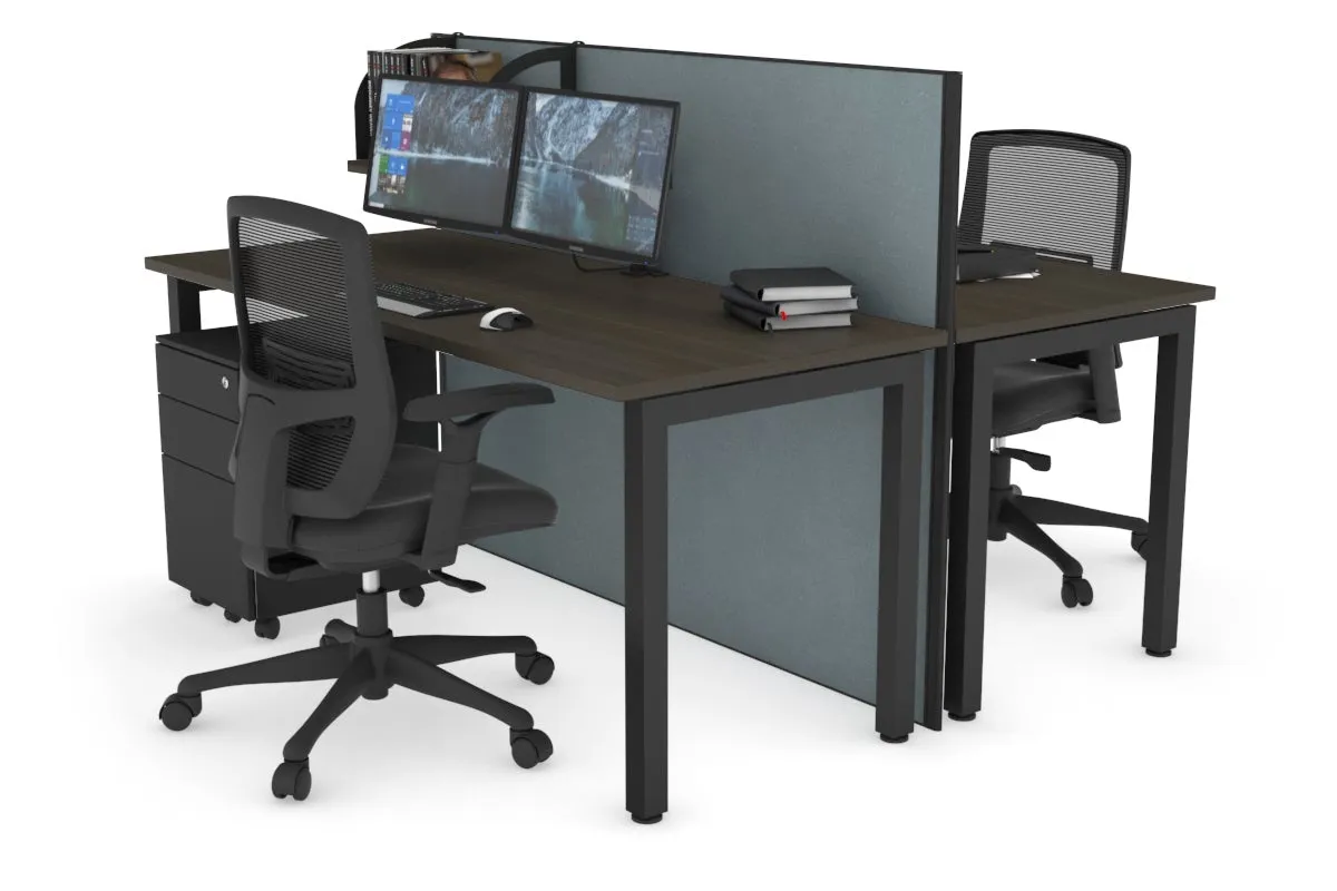 Horizon Quadro 2 Person Bench Square Legs Office Workstation [1200L x 700W]