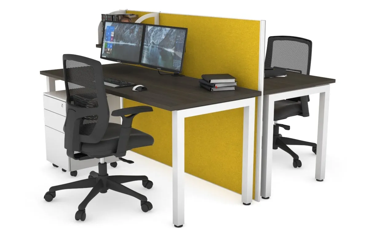 Horizon Quadro 2 Person Bench Square Legs Office Workstation [1200L x 700W]