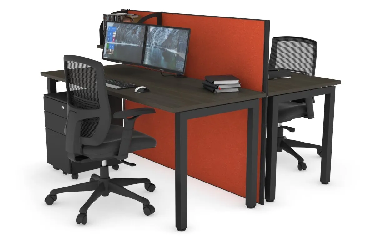 Horizon Quadro 2 Person Bench Square Legs Office Workstation [1200L x 700W]