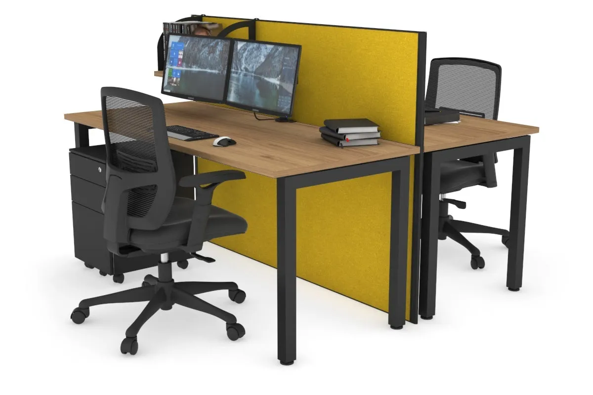 Horizon Quadro 2 Person Bench Square Legs Office Workstation [1200L x 700W]