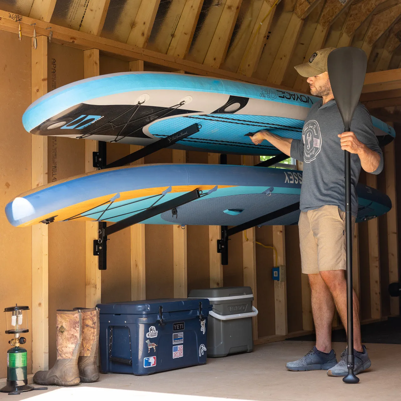 Kona SUP & Surfboard Storage | Indoor Adjustable Rack | 2 Level